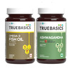 Truebasics Fish Oil + Ashwagandha | 60 Capsule(S)/Pack