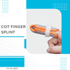 Vissco Cot Finger Splint |Finger Immobilizer With Adjustable Strap For Firm &Better Support(Orange)