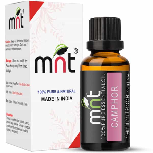 Mnt Camphor Essential Oil (15Ml) 100% Pure Natural & Therapeutic Grade