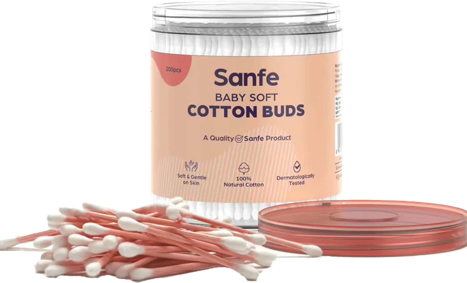 Buy SANFE BABY SOFT COTTON BUDSFOR EAR & NOSE CLEANSING & EYES 200