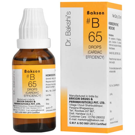 Baksons B65 Cardiac Efficiency Drops 30 Ml