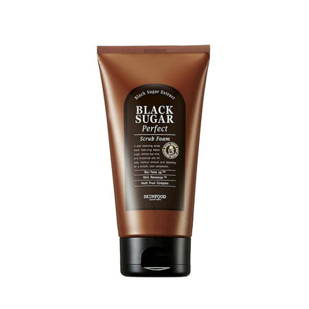 Skinfood Black Sugar Perfect Scrub Foam - Gentle And Effective Scrub - Creamy Foam - 180g