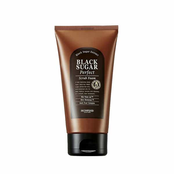 Skinfood Black Sugar Perfect Scrub Foam - Gentle And Effective Scrub - Creamy Foam - 180G