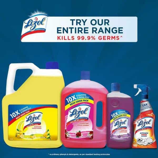 Lizol Disinfectant Surface Cleaner Lavender - 2L
