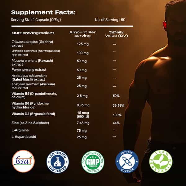 Beastlife Testo Booster+ Capsules 60N