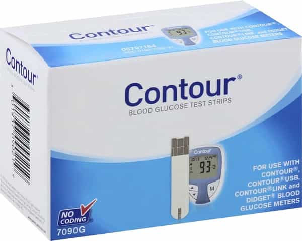 Contour Blood Glucose Test Strip | 100 No's