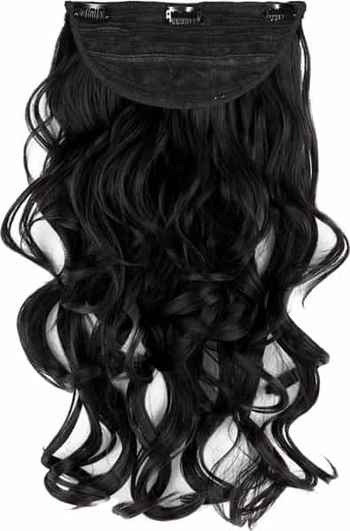 Streak Street Clip-In 18'' Soft Curls Natural Black Hair Extensions