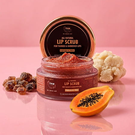 Tnw-The Natural Wash Lip Scrub For Tanned And Darkened Lips With Brown Sugar - 25 Gm