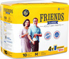 Friends Classic Adult Dry Pants 4X Absorption M Size 25-48 Inch Pack Of 10
