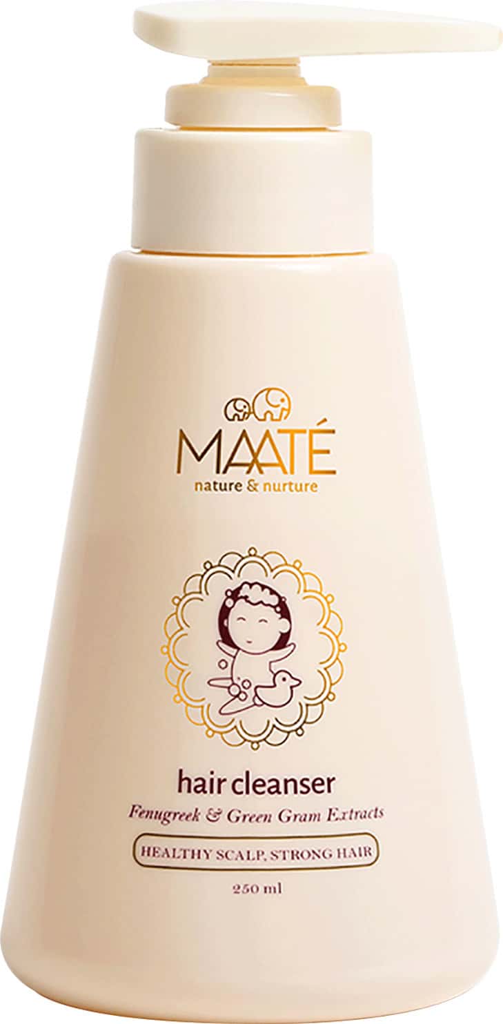 Maate Baby Hair Cleanser Natural Baby Shampoo For Healthy Scalp & Stronger Hair - 250 Ml