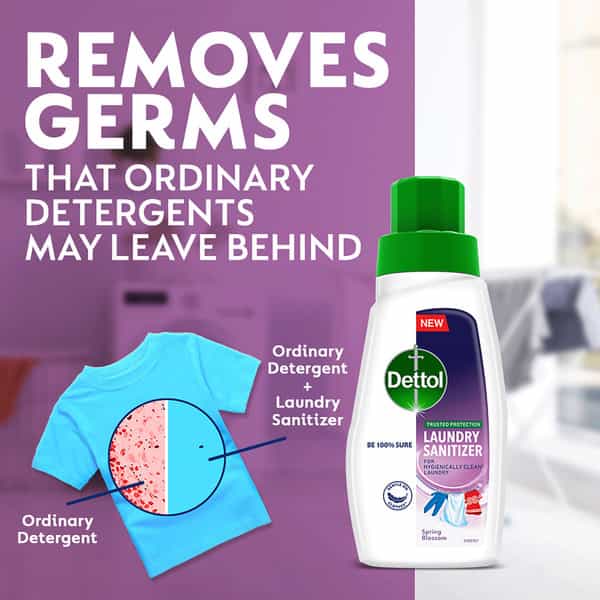 Dettol Laundry Sanitizer -Spring Blossom 480Ml