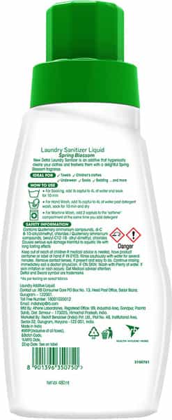 Dettol Laundry Sanitizer -Spring Blossom 480Ml