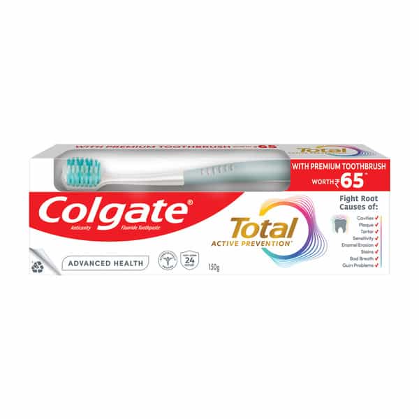 Colgate Total Advanced Health Toothpaste With Premium Toothbrush 150 Gm