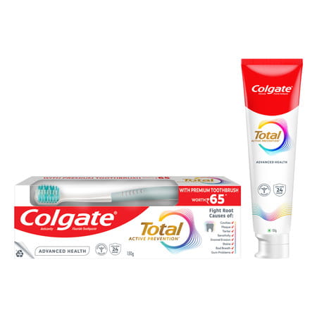 Colgate Total Advanced Health Toothpaste With Premium Toothbrush 150 Gm