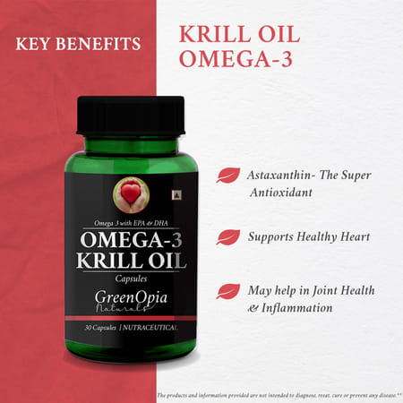 Greenopia Omega-3 Krill Oil 30 Liquid Filled Capsules