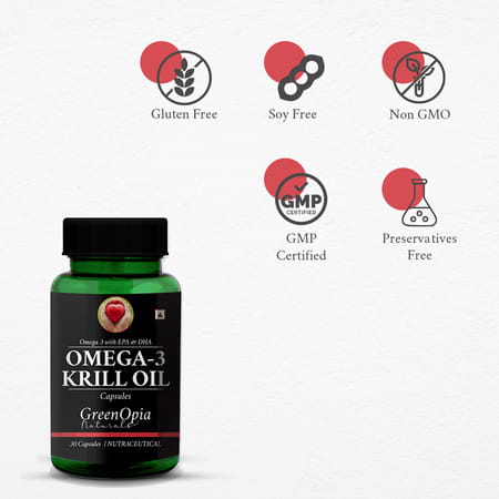 Greenopia Omega-3 Krill Oil 30 Liquid Filled Capsules