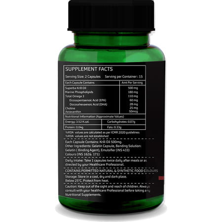 Greenopia Omega-3 Krill Oil 30 Liquid Filled Capsules