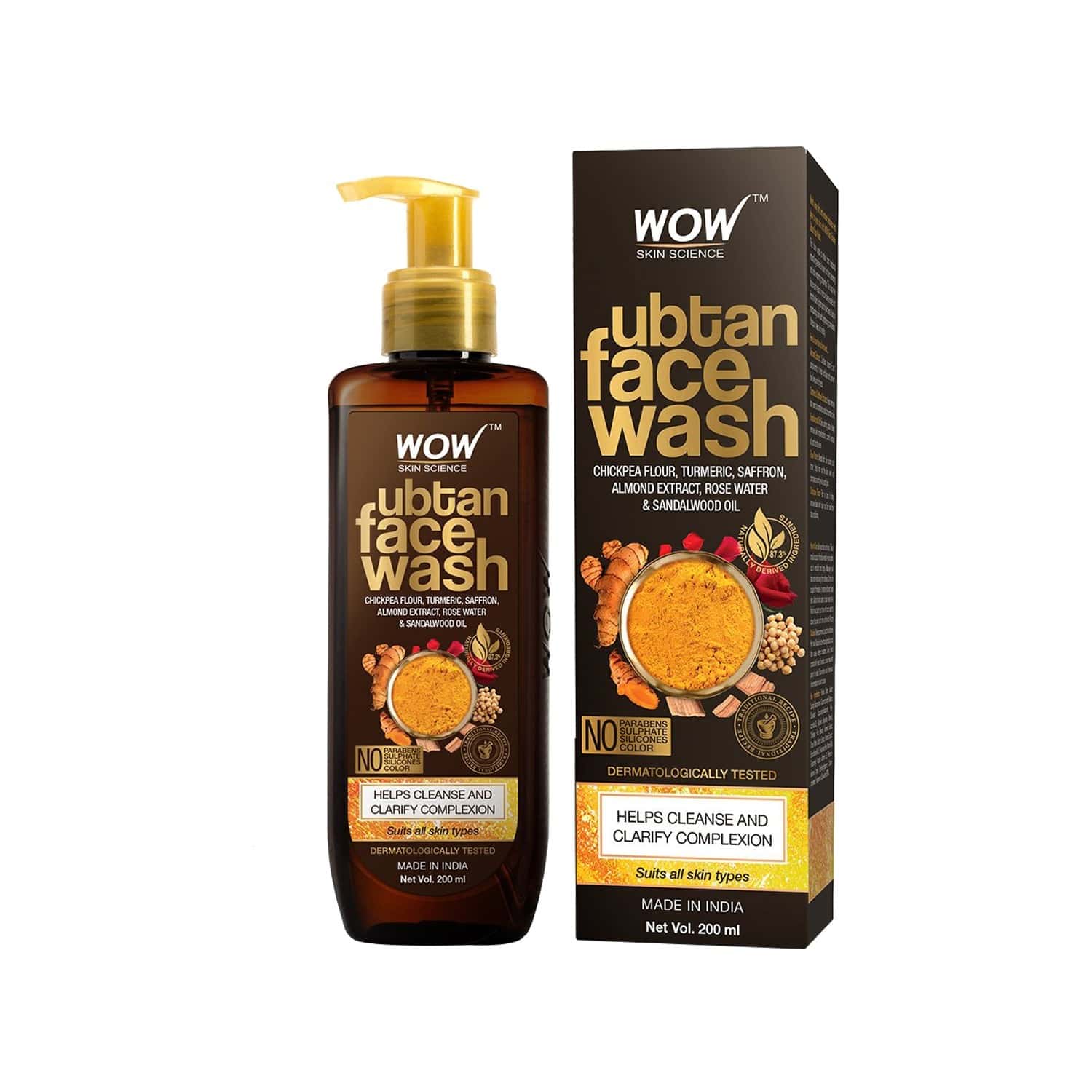 Buy WOW SKIN SCIENCE UBTAN FACE WASH 200ML Online & Get Upto 60 OFF