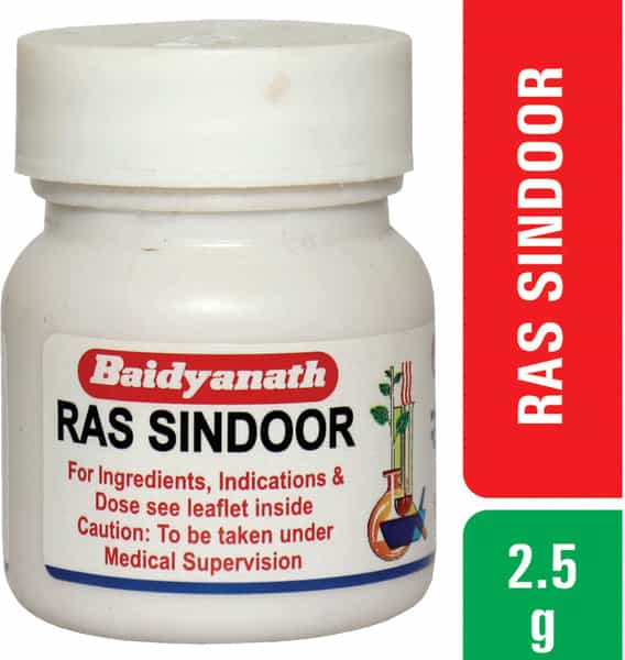 Baidyanath Asli Ayurved Ras Sindoor 2.5 G (Pack Of 2)