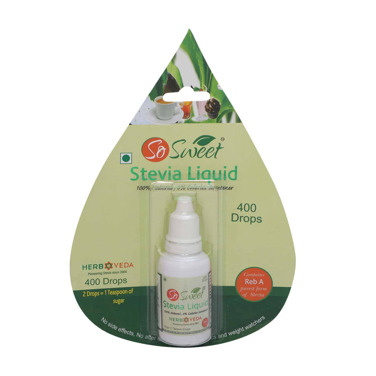 Buy SO SWEET STEVIA LIQUID SUGAR FREE 400 DROPS (200 SERVING) 20ML