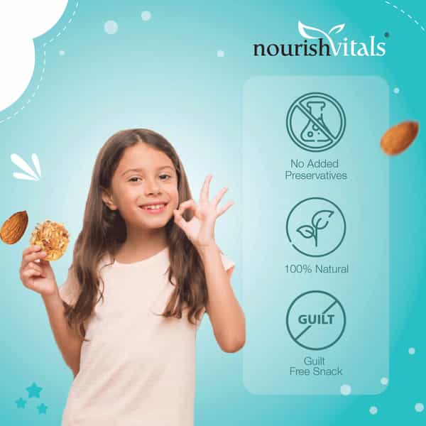 Nourishvitals Pista Cranberry Cookies + Almond Cookies Crunchy Delights Genius Snack 120G Each