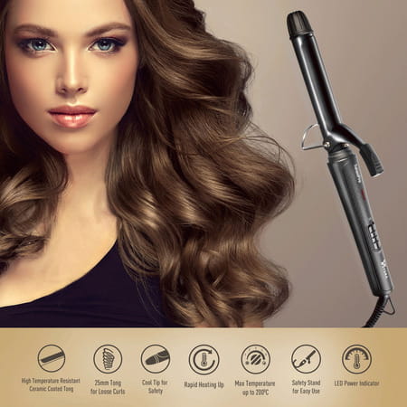 Syska Hc750 Electric Hair Curler (Barrel Diameter: 25 Mm)