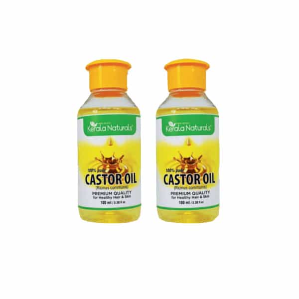 Kerala Naturals Castor Oil 200Ml (2 X 100Ml) For Skin And Hair