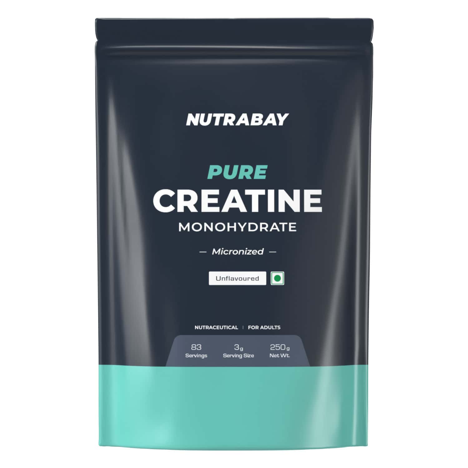 Nutrabay Pure 100% Micronised Creatine Monohydrate - Unflavoured - 250g