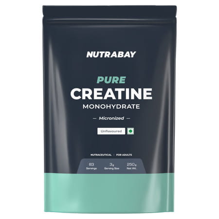 Nutrabay Pure 100% Micronised Creatine Monohydrate - Unflavoured - 250g
