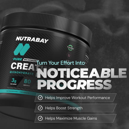 Nutrabay Pure 100% Micronised Creatine Monohydrate - Unflavoured - 250G