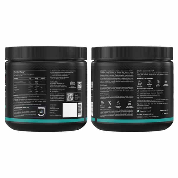 Nutrabay Pure 100% Micronised Creatine Monohydrate - Unflavoured - 250G