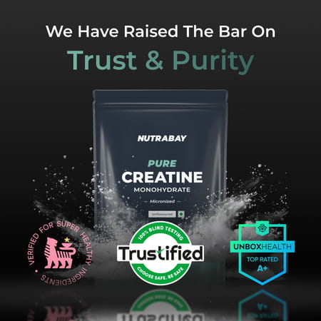 Nutrabay Pure 100% Micronised Creatine Monohydrate - Unflavoured - 250g