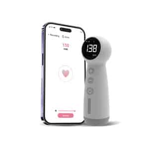Janitri Keyar Echo Smart Fetal Doppler Rechargeable Handheld Device For Expecting Moms (18 Weeks+)
