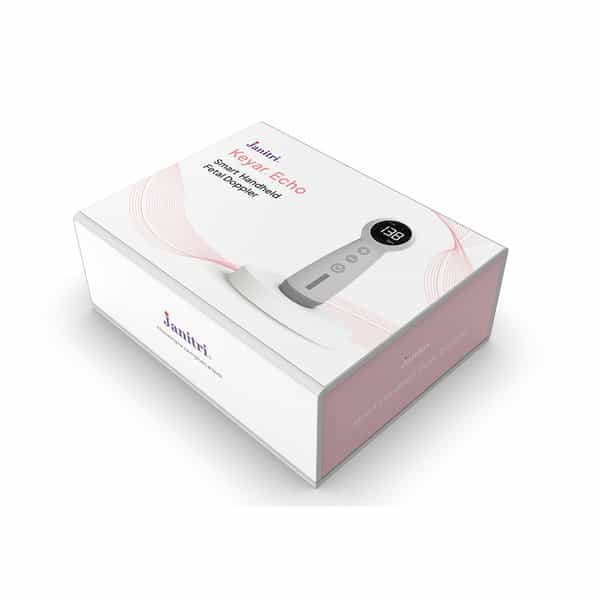 Janitri Keyar Echo Smart Fetal Doppler Rechargeable Handheld Device For Expecting Moms (18 Weeks+)
