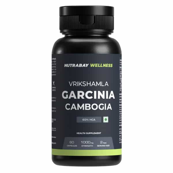 Nutrabay Wellness Garcinia Cambogia Extract For Weight Management - 1000Mg | 60 Veg Capsules