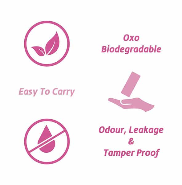 Sannap Sanitary Napkin And Intimate Disposable Bags 40
