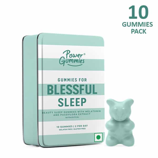 Power Gummies - Blessful Sleep Gummies | Women & Men | Fruit Flavour - 10 Gummies | 5 Day Pack