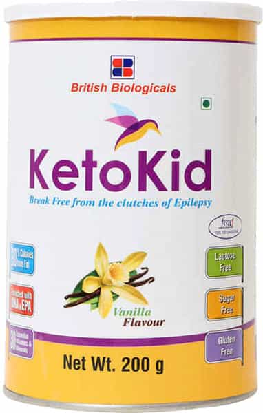 Ketokid Vanila Flavour Powder Tin 200 Gm