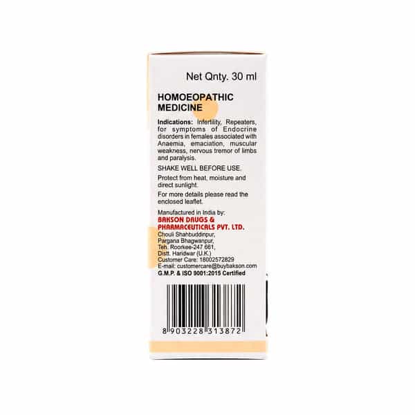 Bakson Homoeopathy V37 Drops | Endocrine |For Veterinary Use | 30 Ml