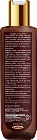 Khadi Organique Coffee Hair Cleanser For Hair Fall Control & Hair Growth