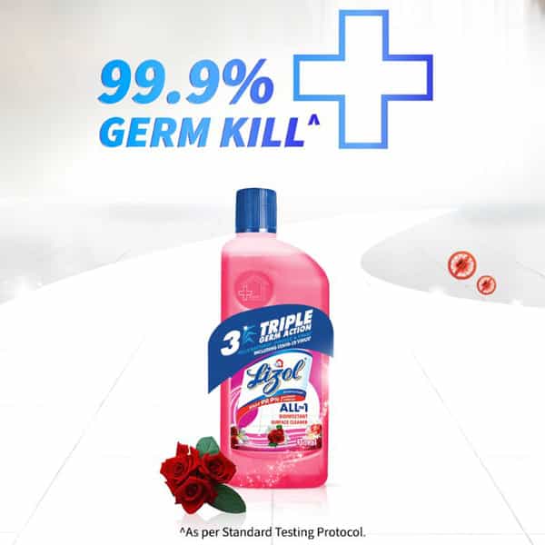 Lizol Floral Disinfectant Floor Cleaner Liquid Bottle Of 500 Ml