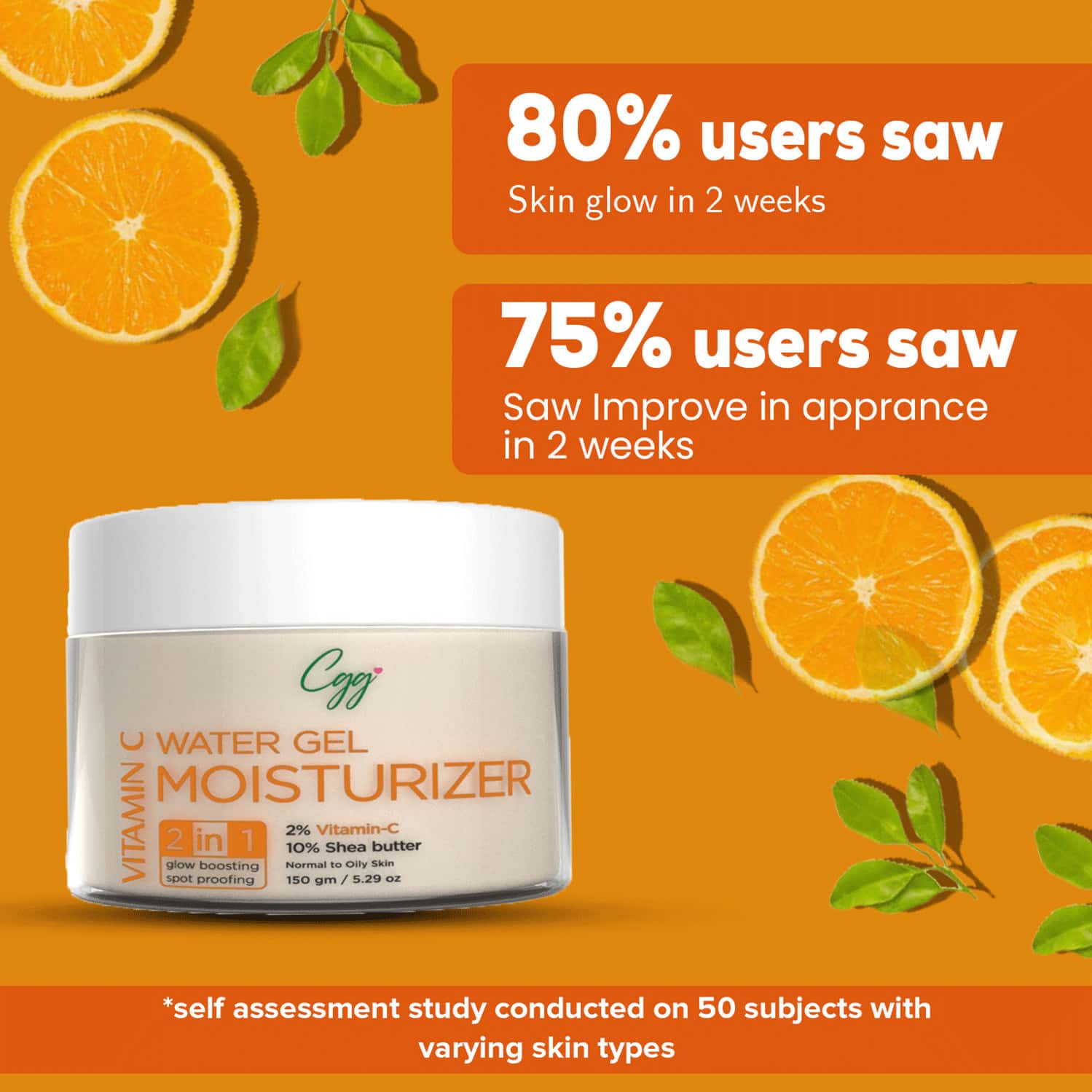 Buy CGG COSMETICS VITAMIN C WATER GEL MOISTURIZER 2 IN 1 DARK SPOTS