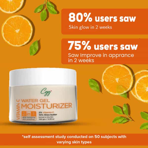 Cgg Cosmetics Vitamin C Water Gel Moisturizer 2 In 1 Dark Spots - 150Gm