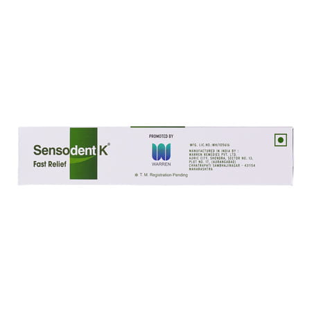 Sensodent K Fast Relief Toothpaste For Sensitive Teeth 125 Gm