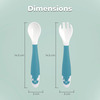 R For Rabbit Safe Feed Duo Spoon Set Blue
