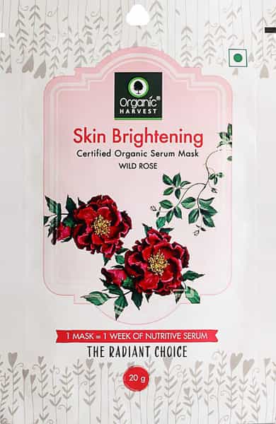 Organic Harvest Skin Brightening Serum Sheet Mask- 20Gm