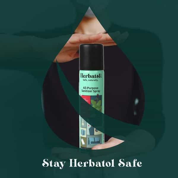 Herbatol Plus All Purpose Hygiene Spray With 99.99% Germ Protection - 75Ml(Pack Of 2)