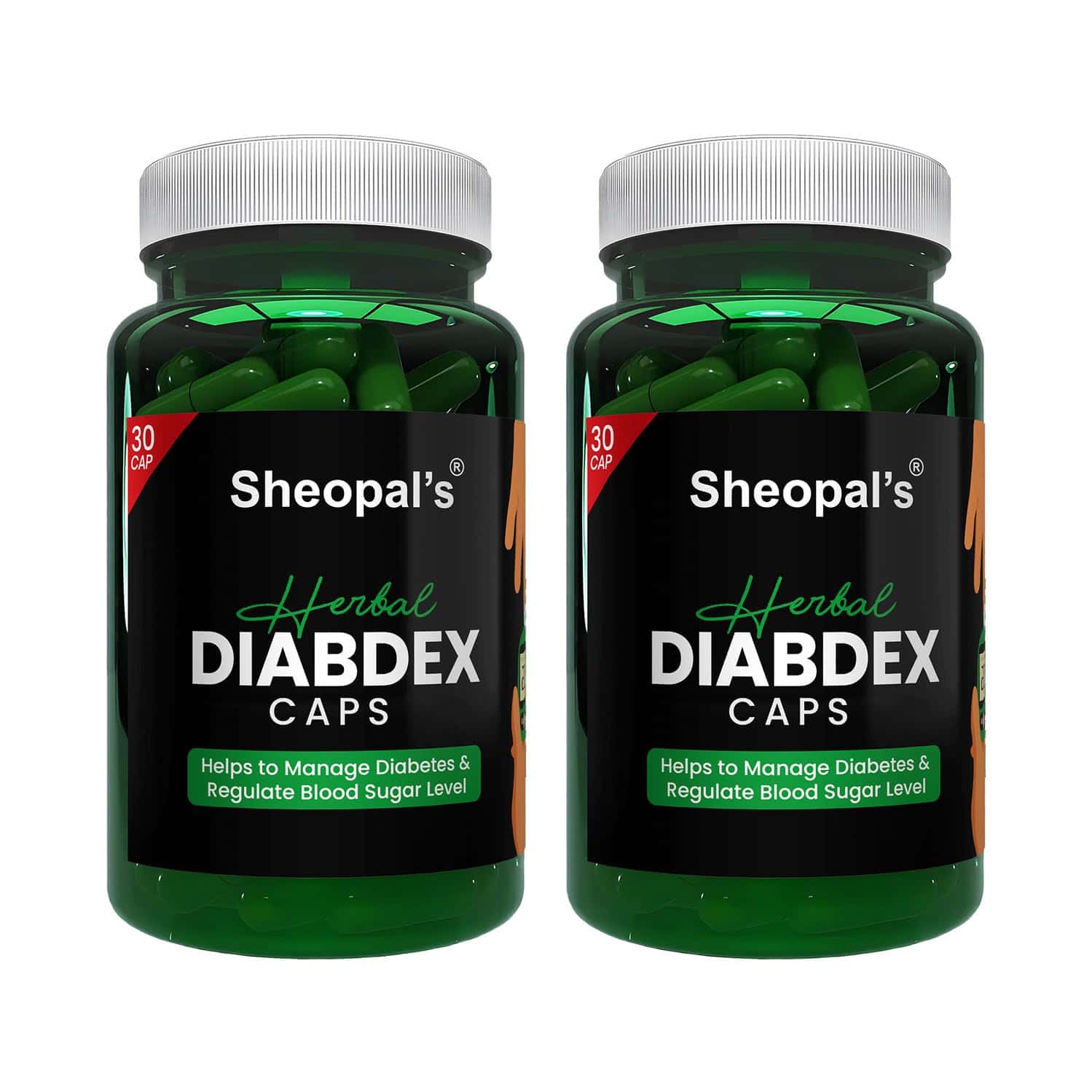 Sheopal's Ayurvedic Herbal Diabdex Diabetes Care | 30 Capsules | Pack Of 2