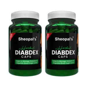 Sheopal's Ayurvedic Herbal Diabdex Diabetes Care | 30 Capsules | Pack Of 2