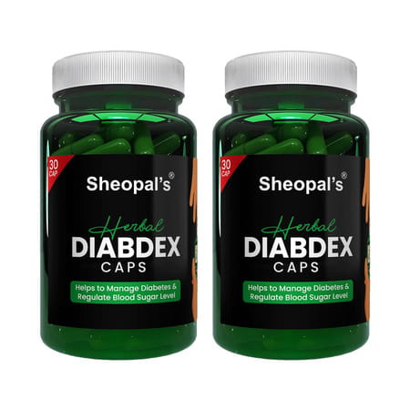 Sheopal'S Ayurvedic Herbal Diabdex Diabetes Care | 30 Capsules | Pack Of 2